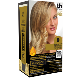 Hair farbe V-color no.9 (sehr hellblond)-heimtrikot mit shampoo und hair maske free